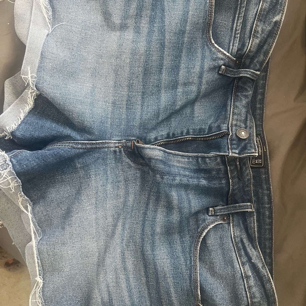 Abercrombie Blue Denim Cutoff Shorts